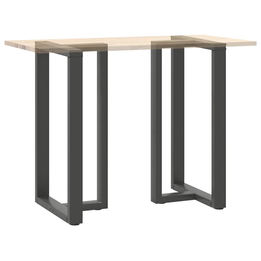 Pieds de table de bar en T, 2 pièces, anthracite, 60 x 35 x (100-101) cm, acier - XIOS