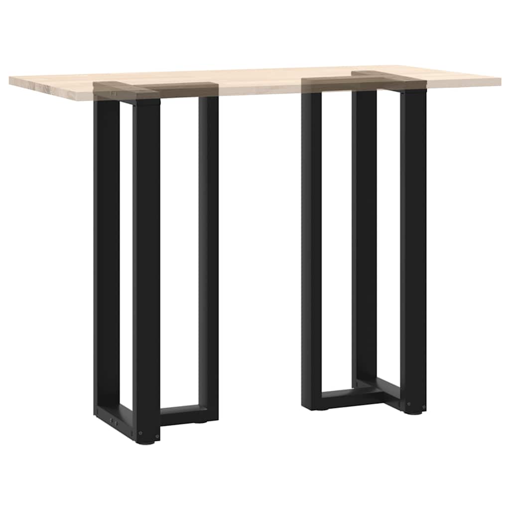 Pieds de table de bar en T, 2 pièces, noir, 40 x 35 x (110-111) cm, acier - XIOS