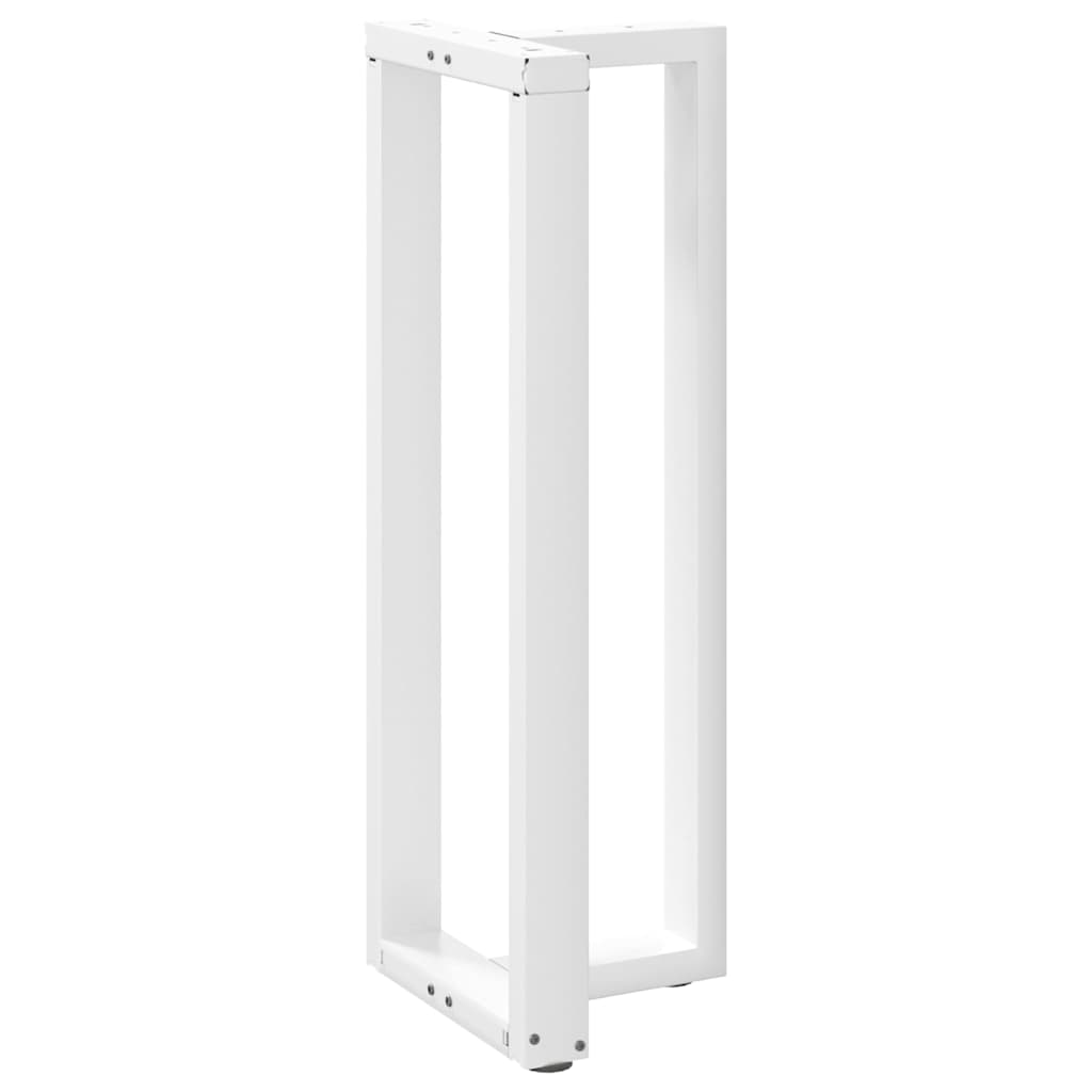 Pieds de table de bar en forme de T, 2 pièces, blanc, 40 x 35 x (110-111) cm, acier - XIOS