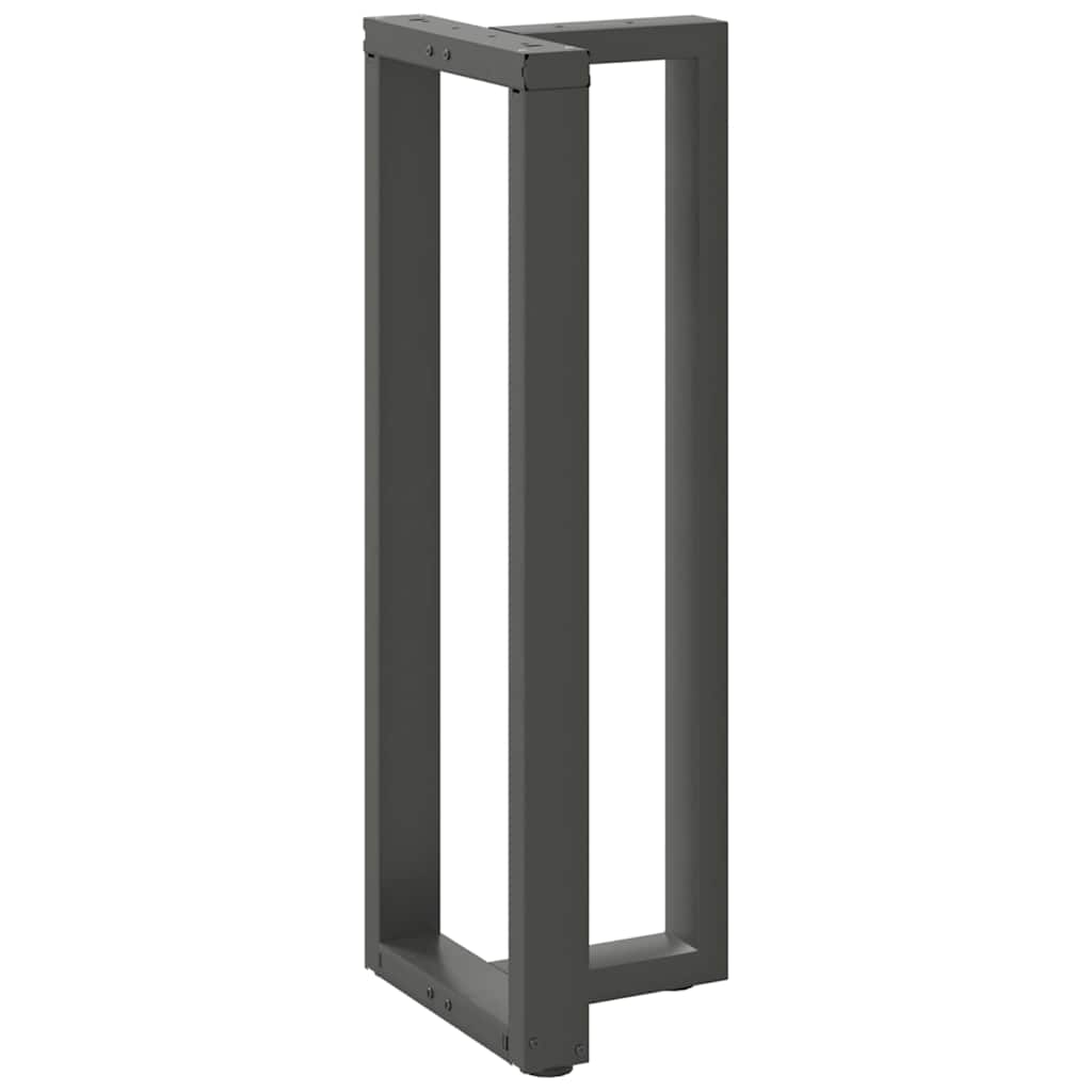 Pieds de table de bar en forme de T, 2 pièces, anthracite, 40 x 35 x (110-111) cm, acier - XIOS