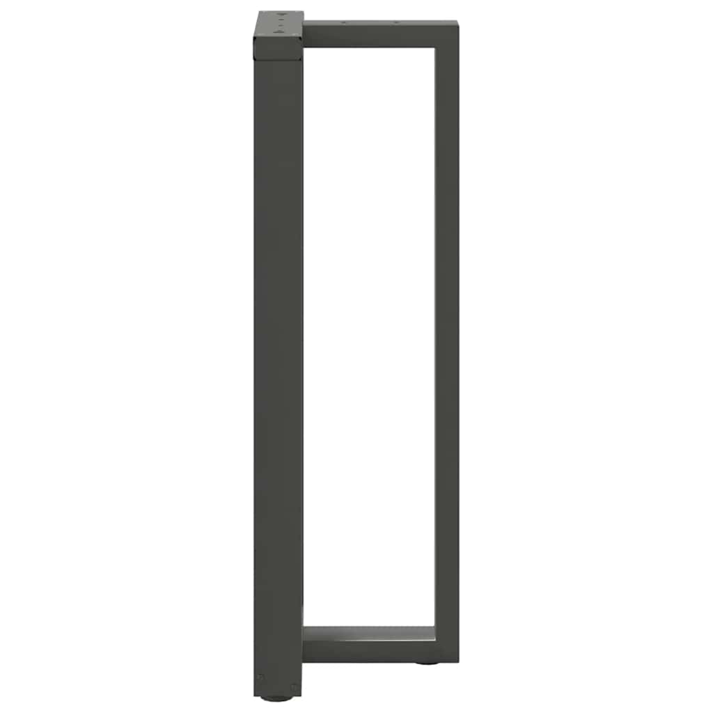 Pieds de table de bar en forme de T, 2 pièces, anthracite, 40 x 35 x (110-111) cm, acier - XIOS
