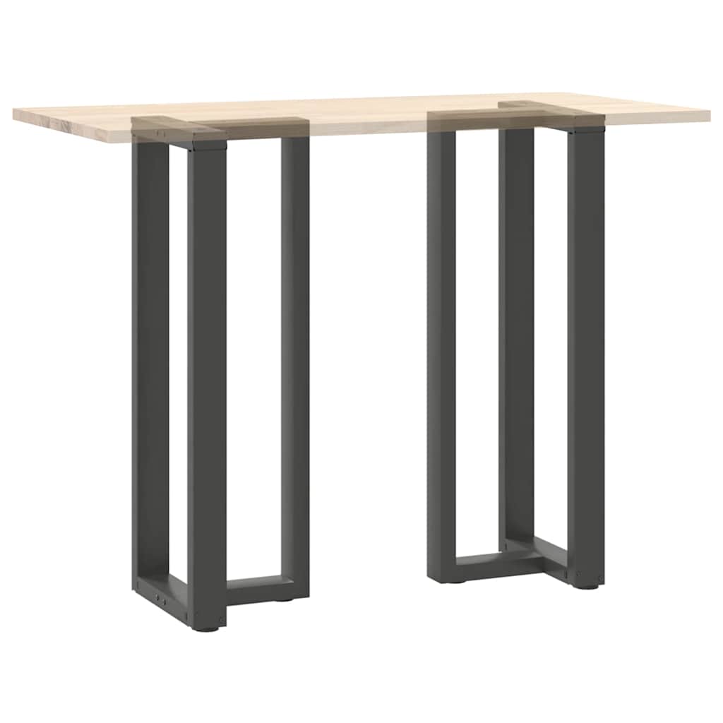 Pieds de table de bar en forme de T, 2 pièces, anthracite, 40 x 35 x (110-111) cm, acier - XIOS