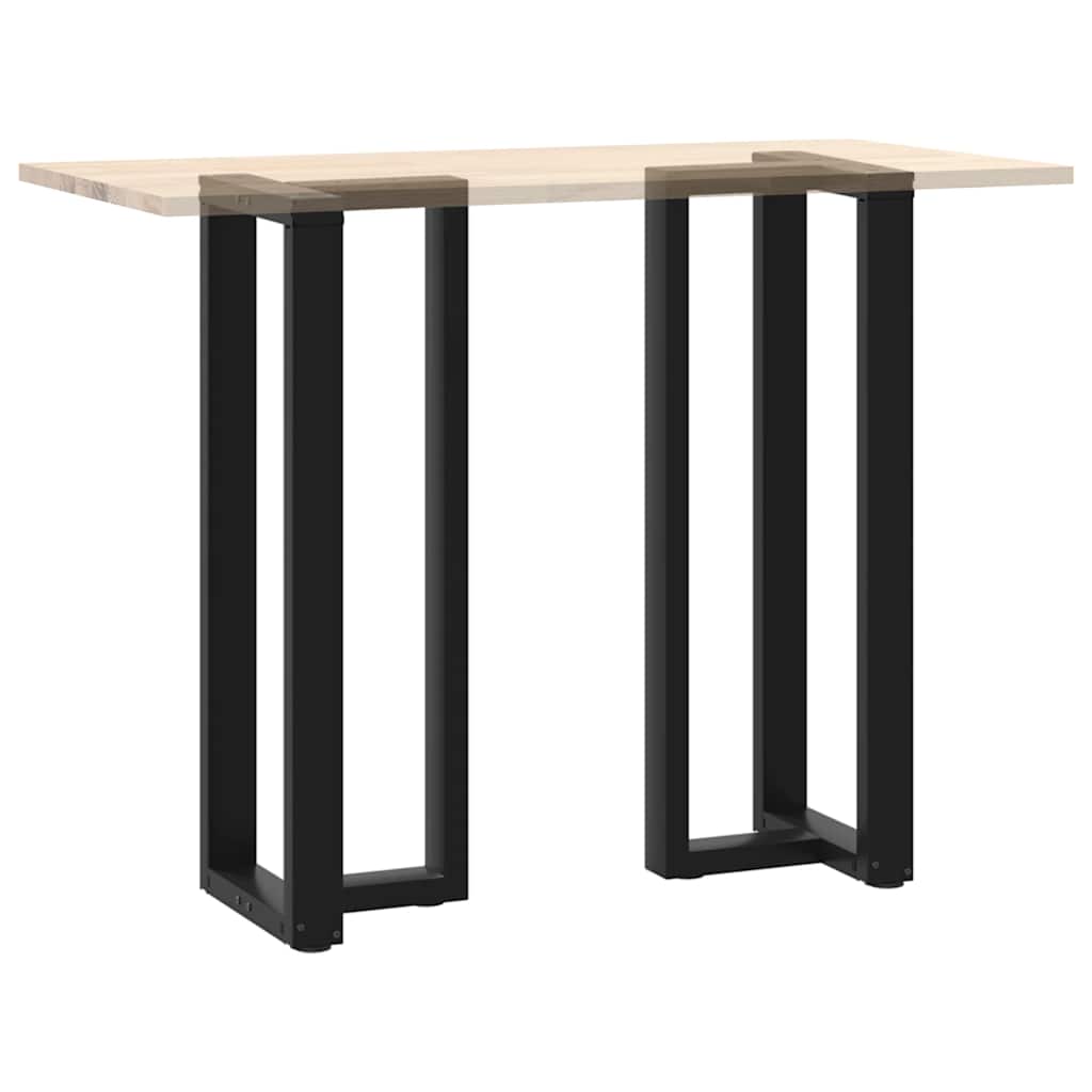 Pieds de table de bar en forme de T, 2 pièces, noir, 50 x 35 x (110-111) cm, acier - XIOS