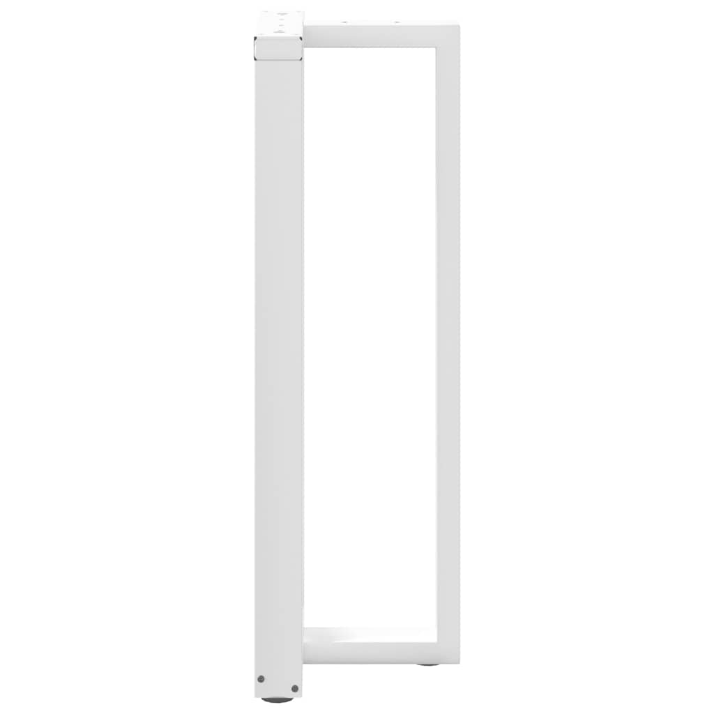 Pieds de table de bar en T, 2 pièces, blanc, 50 x 35 x (110-111) cm, acier - XIOS