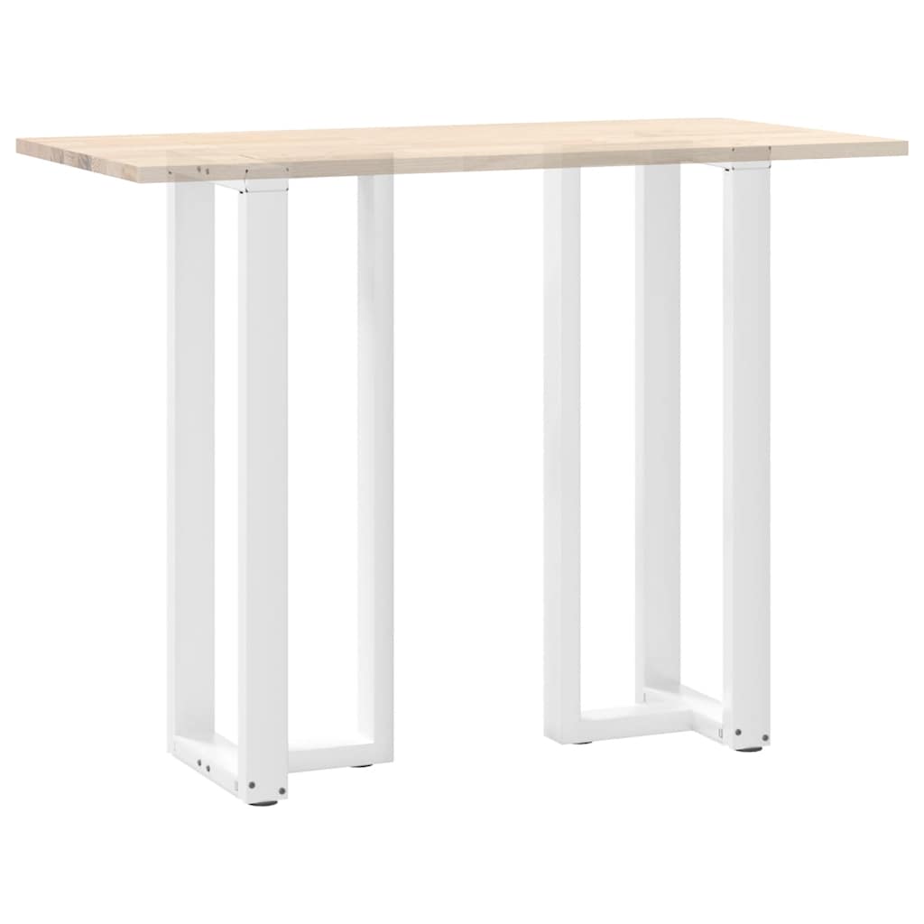 Pieds de table de bar en T, 2 pièces, blanc, 50 x 35 x (110-111) cm, acier - XIOS