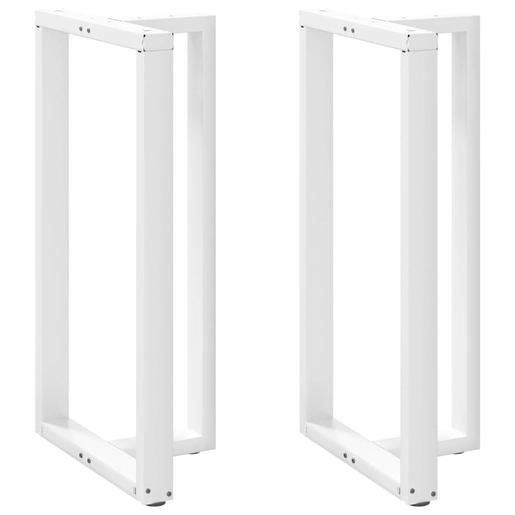 Pieds de table de bar en T, 2 pièces, blanc, 60 x 35 x (110-111) cm, acier - XIOS
