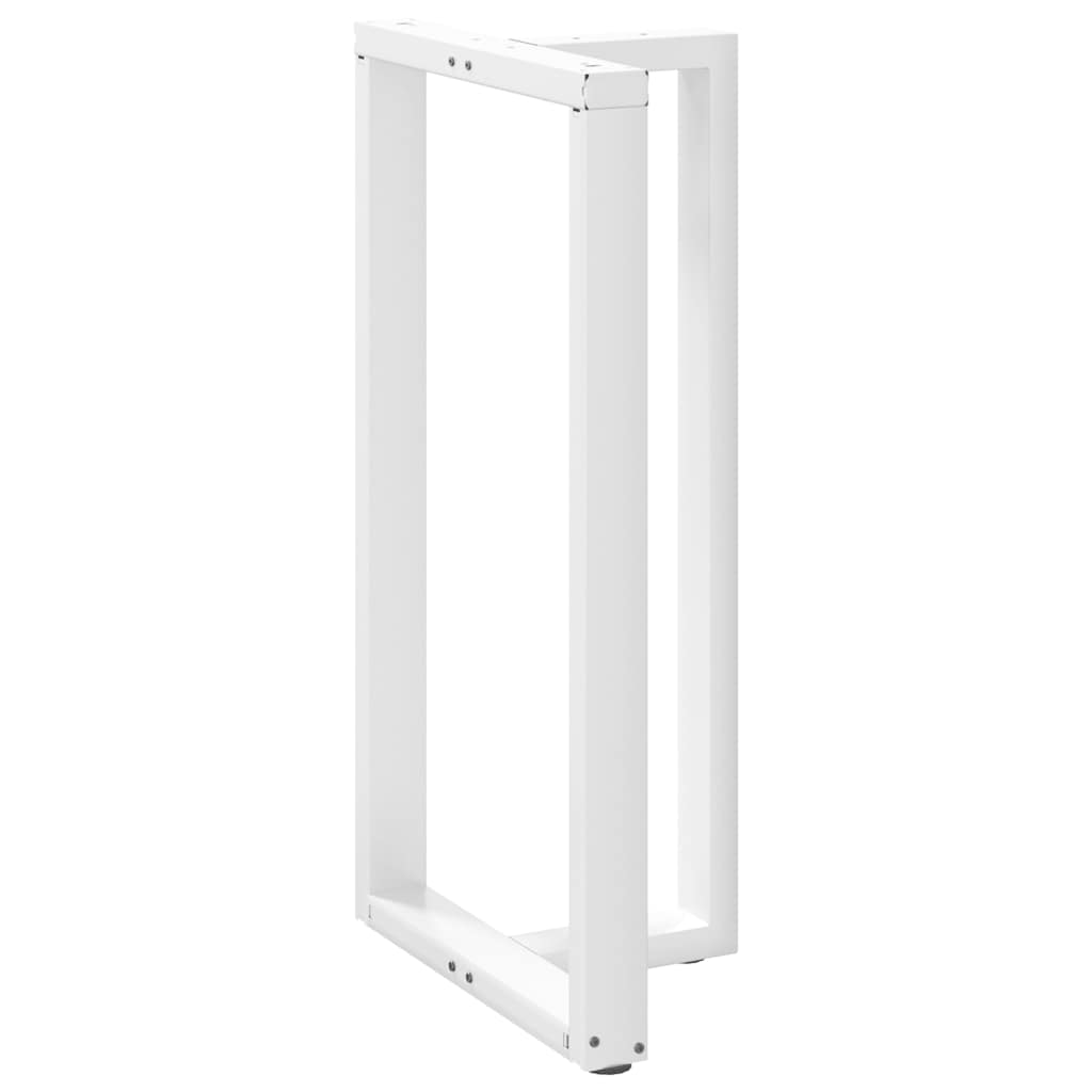 Pieds de table de bar en T, 2 pièces, blanc, 60 x 35 x (110-111) cm, acier - XIOS
