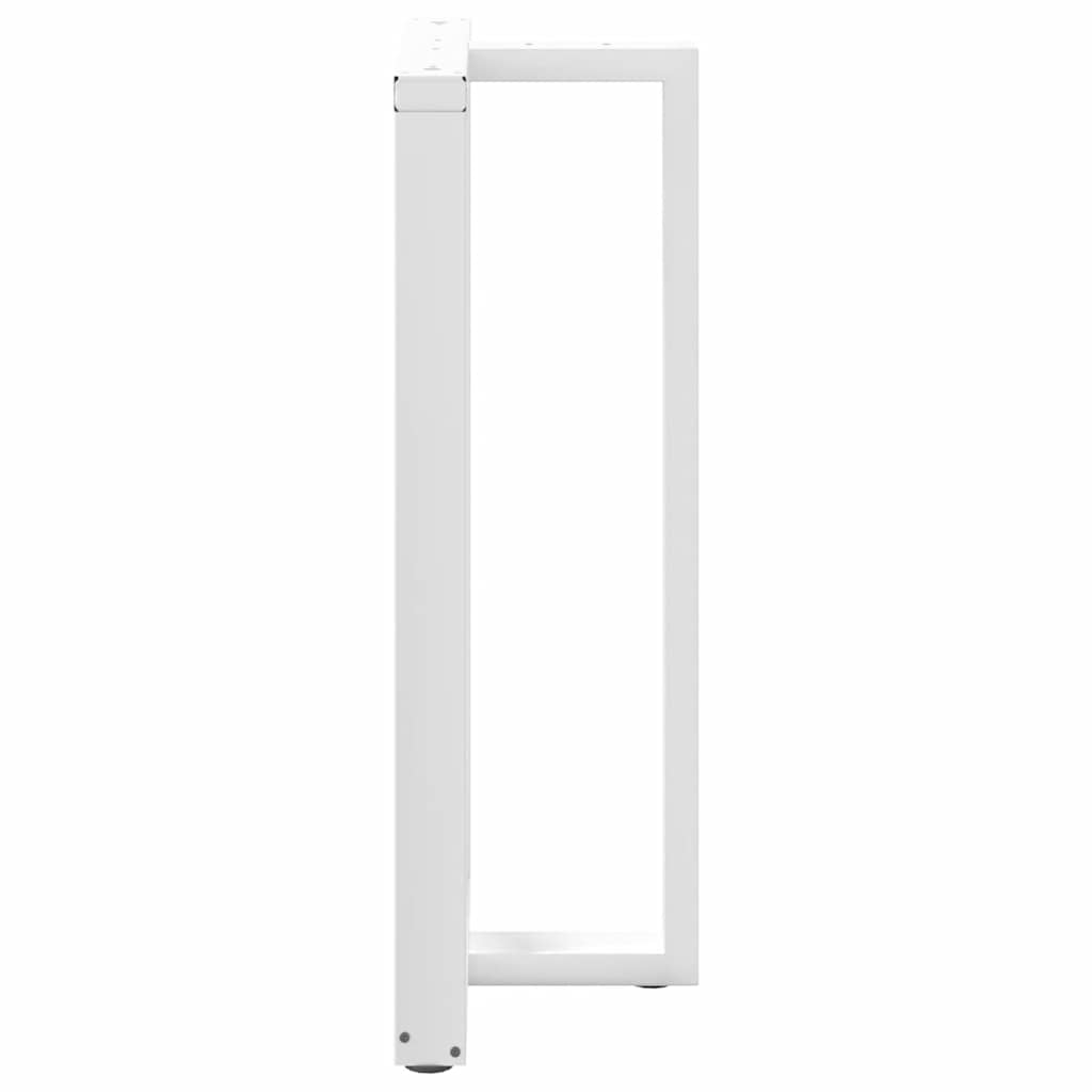 Pieds de table de bar en T, 2 pièces, blanc, 60 x 35 x (110-111) cm, acier - XIOS