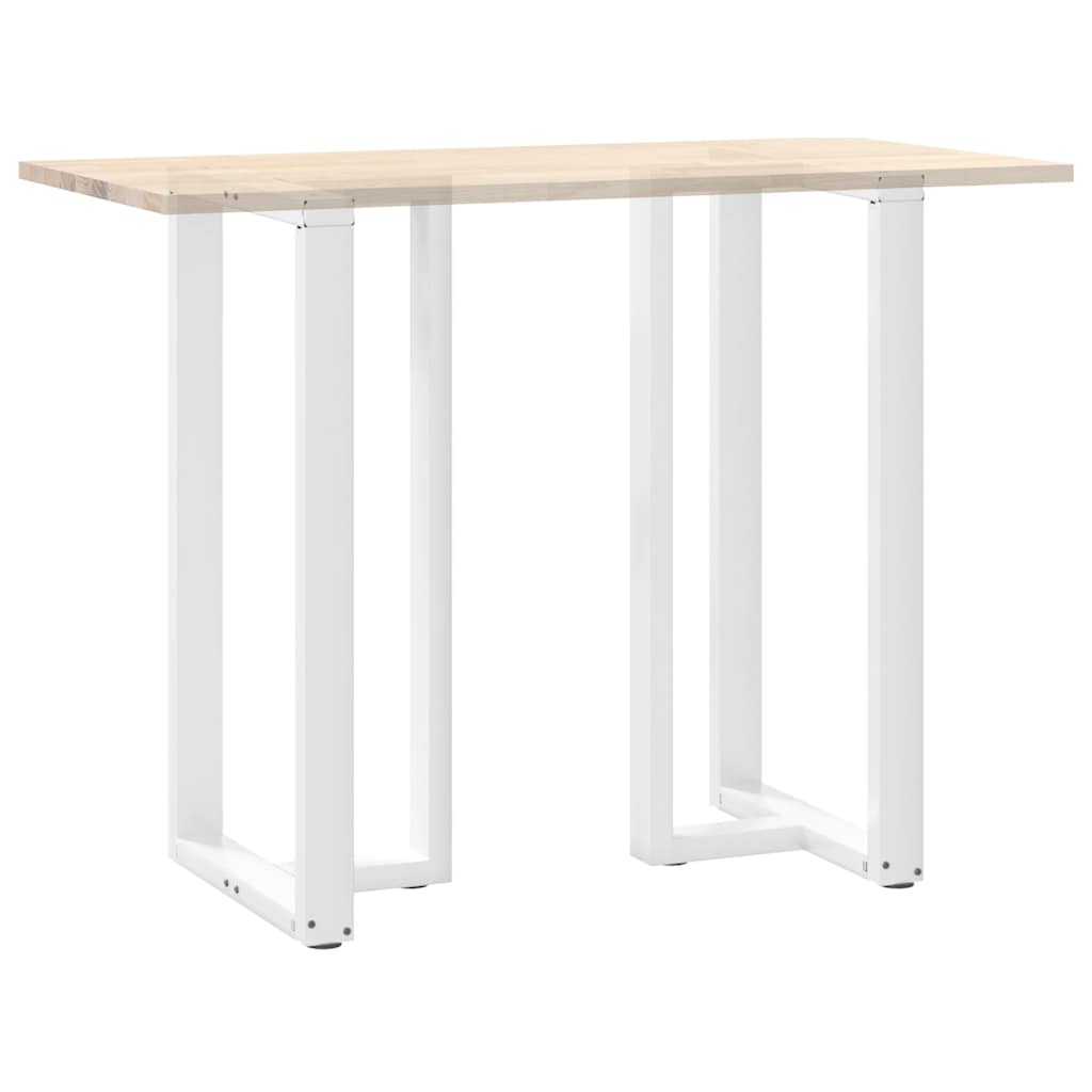 Pieds de table de bar en T, 2 pièces, blanc, 60 x 35 x (110-111) cm, acier - XIOS