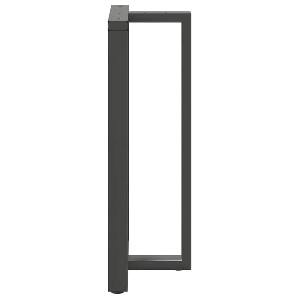 Pieds de table de bar en T, 2 pièces, anthracite, 60 x 35 x (110-111) cm, acier - XIOS