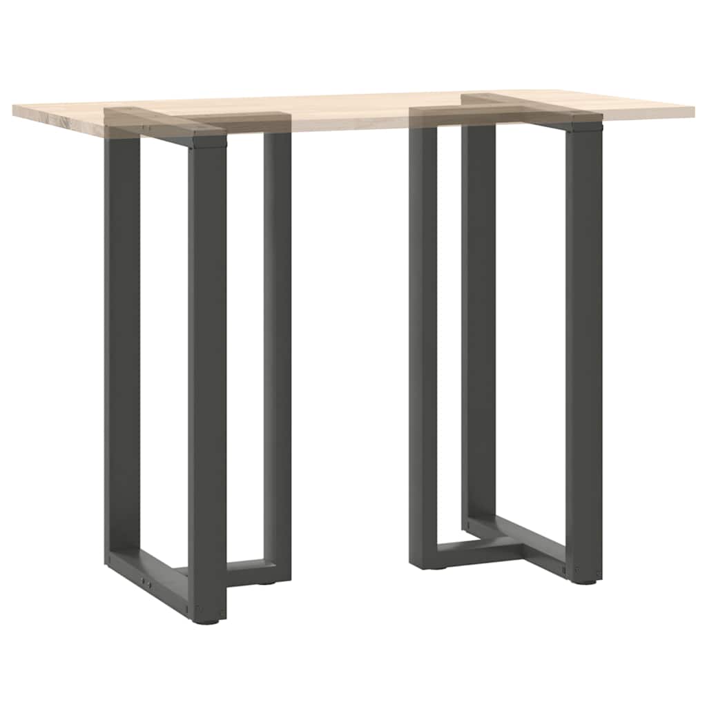 Pieds de table de bar en T, 2 pièces, anthracite, 60 x 35 x (110-111) cm, acier - XIOS