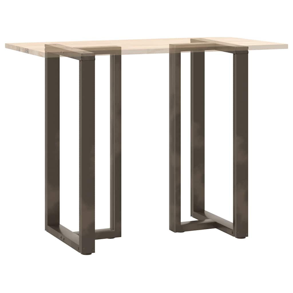 Pieds de table de bar en forme de T, 2 pièces, noir, 60 x 35 x (110-111) cm, acier - XIOS