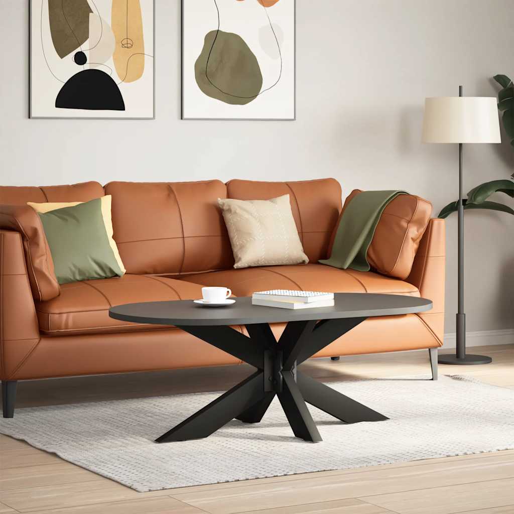 Pied de table basse en forme d'araignée noir 98 x 58 x (42-43) cm en acier - XIOS