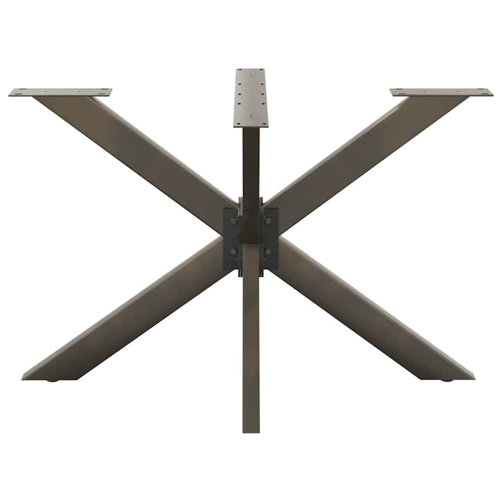 Pied de table à manger en forme d'araignée, noir, 120 x 68 x (72-73) cm, acier - XIOS