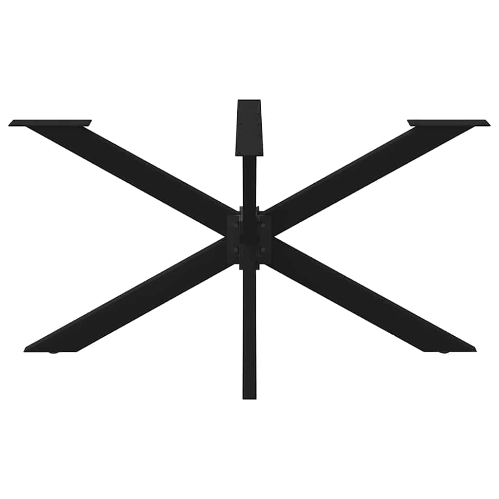 Pied de table à manger en forme d'araignée noir 150 x 78 x (72-73) cm en acier - XIOS