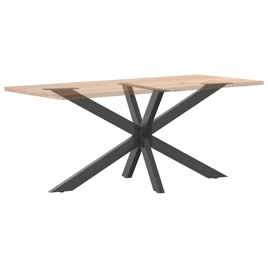 Pied de table à manger en forme d'araignée, anthracite, 150 x 78 x (72-73) cm, acier - XIOS