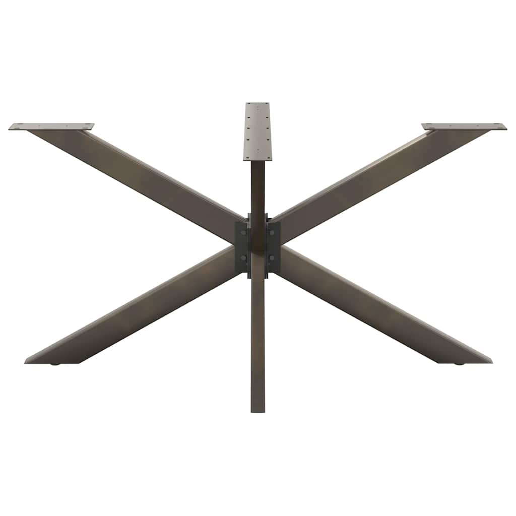 Pied de table à manger en forme d'araignée noir 150 x 78 x (72-73) cm en acier - XIOS