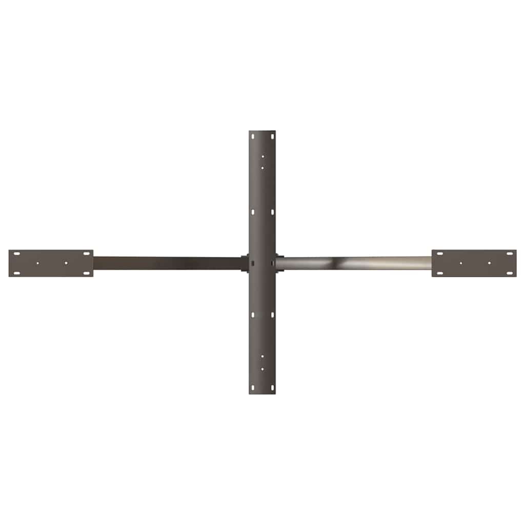 Pied de table à manger en forme d'araignée noir 150 x 78 x (72-73) cm en acier - XIOS