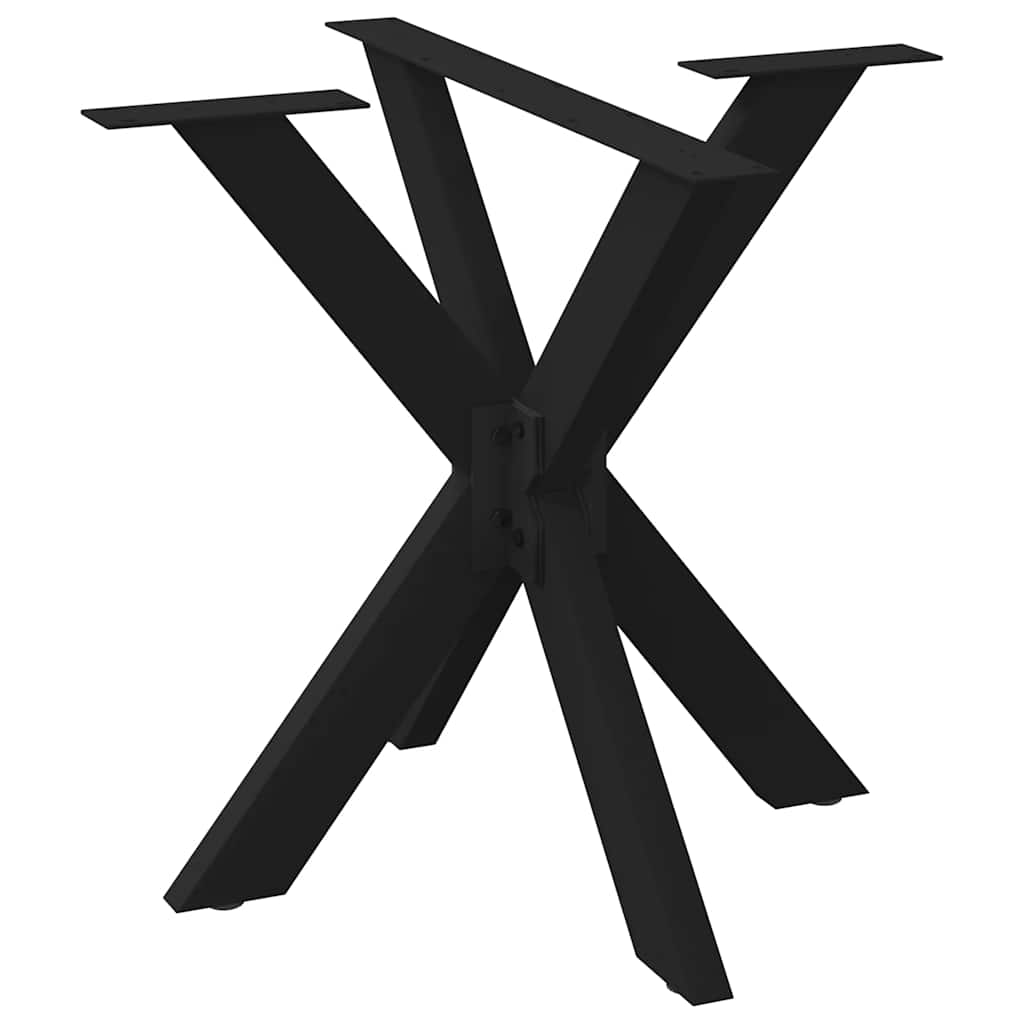 Pied de table à manger en forme d'araignée noir 85 x 85 x (72-73) cm en acier - XIOS