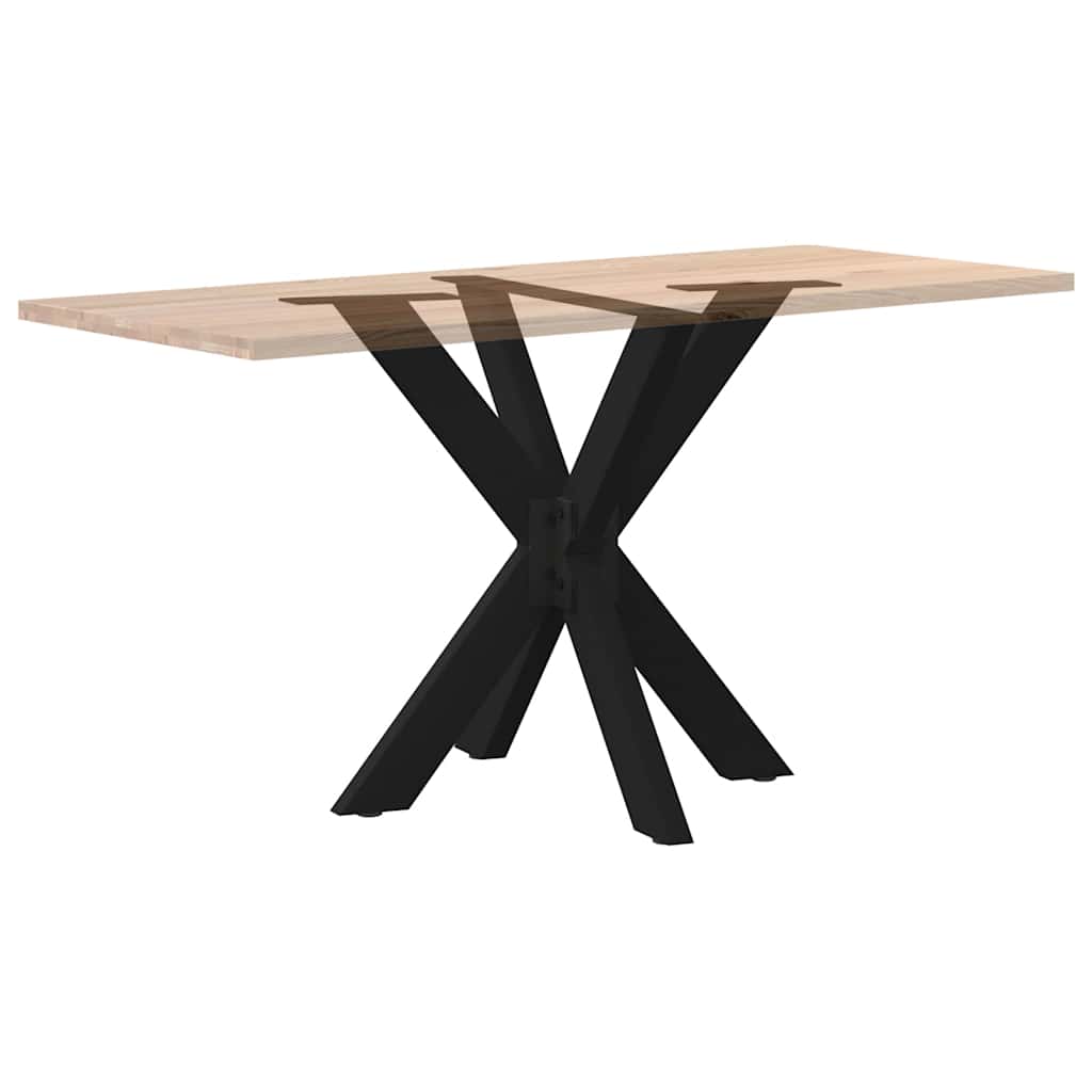 Pied de table à manger en forme d'araignée noir 85 x 85 x (72-73) cm en acier - XIOS
