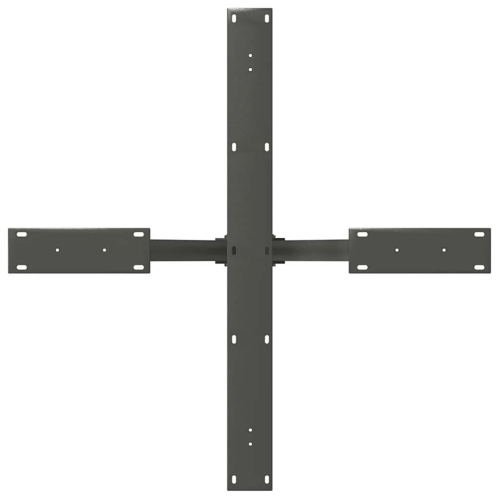 Pied de table à manger en forme d'araignée, anthracite, 85 x 85 x (72-73) cm, acier - XIOS