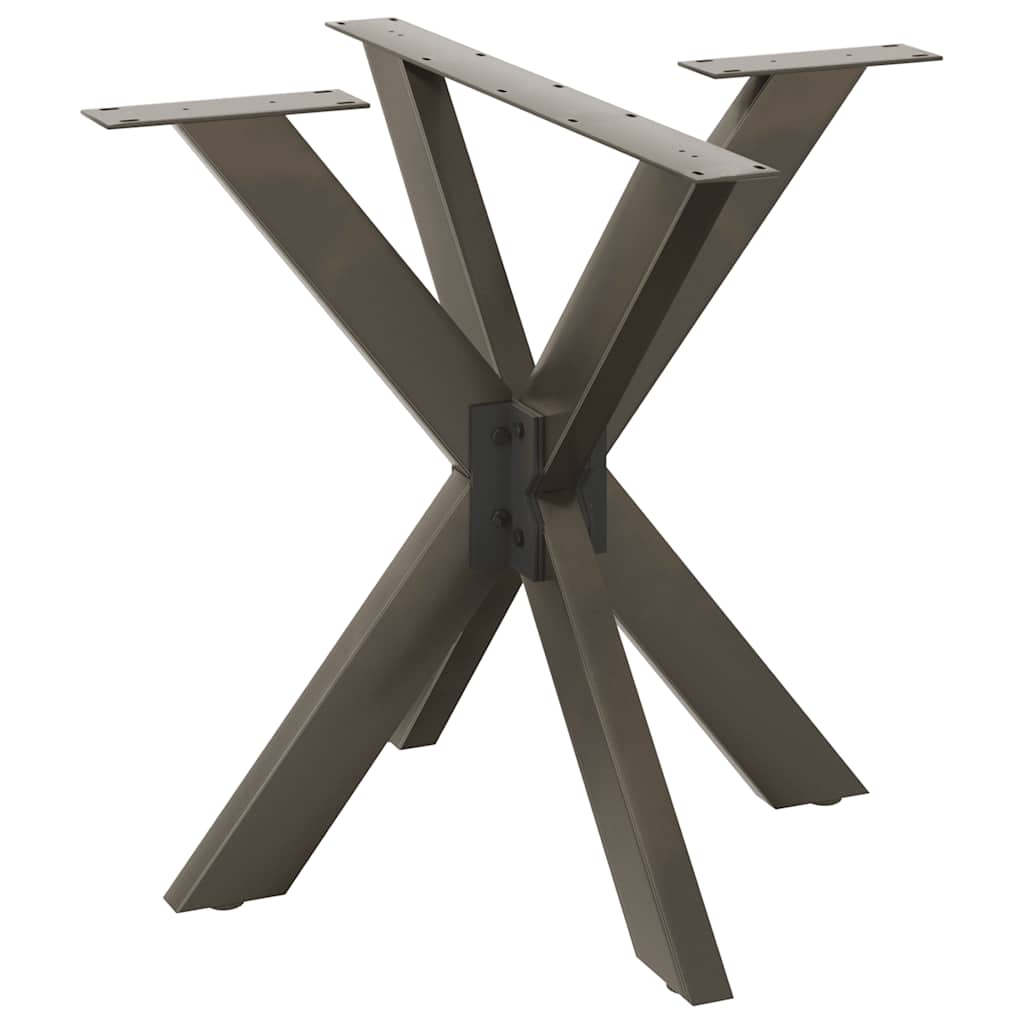 Pied de table à manger en forme d'araignée noir 85 x 85 x (72-73) cm en acier - XIOS