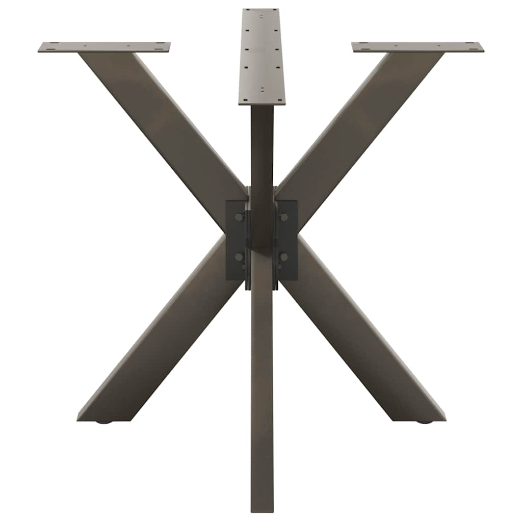 Pied de table à manger en forme d'araignée noir 85 x 85 x (72-73) cm en acier - XIOS