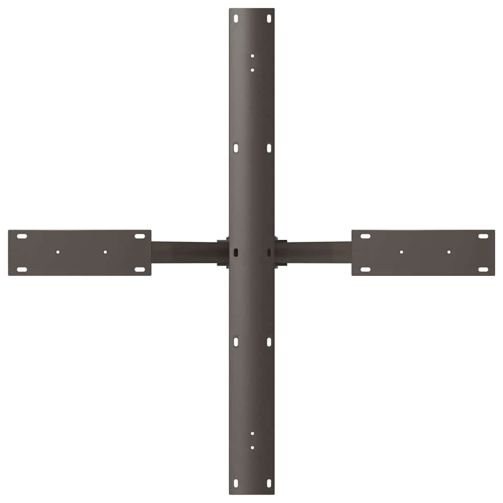 Pied de table à manger en forme d'araignée noir 85 x 85 x (72-73) cm en acier - XIOS