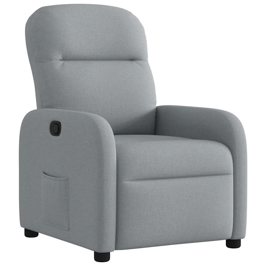 Fauteuil inclinable Gris clair Tissu - XIOS