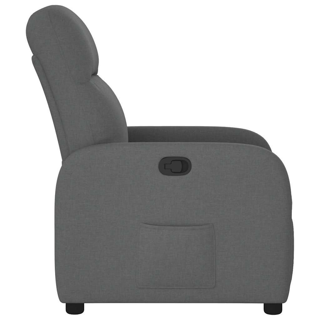 Fauteuil inclinable Gris foncé Tissu - XIOS