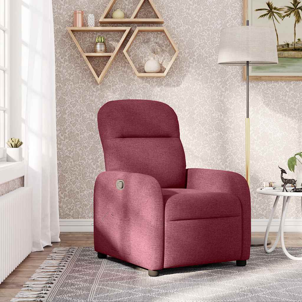 Fauteuil inclinable Rouge bordeaux Tissu - XIOS