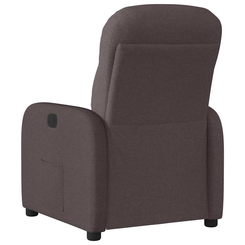 Fauteuil inclinable Marron foncé Tissu - XIOS