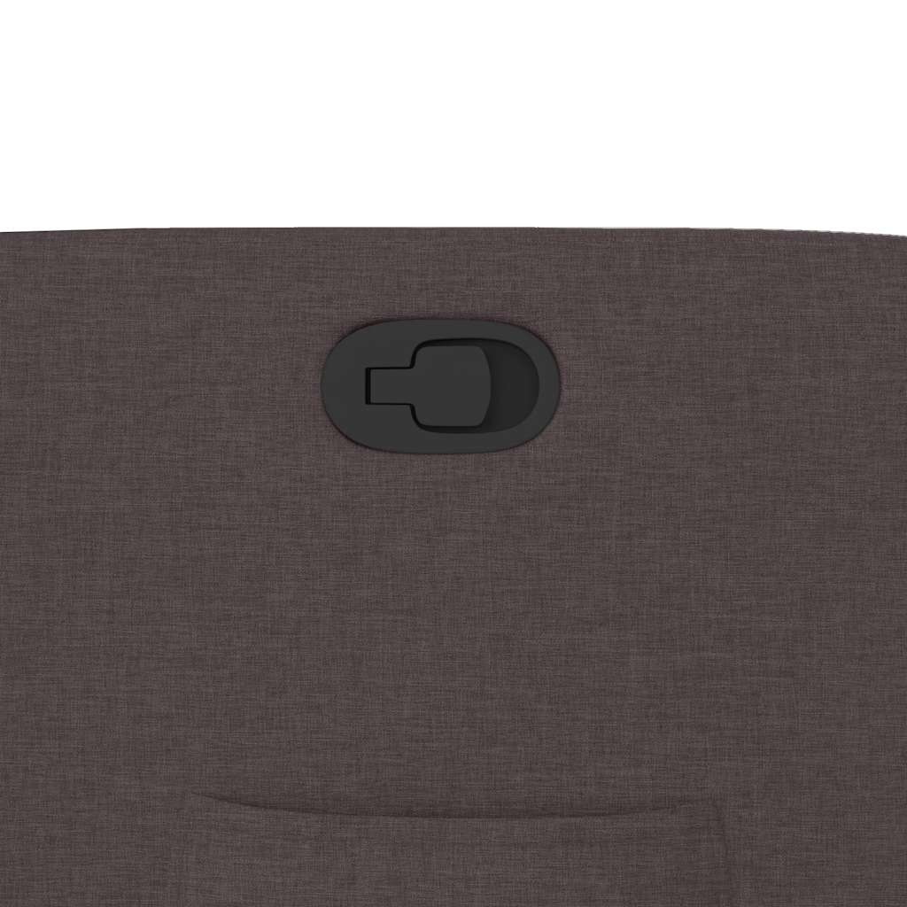 Fauteuil inclinable Marron foncé Tissu - XIOS