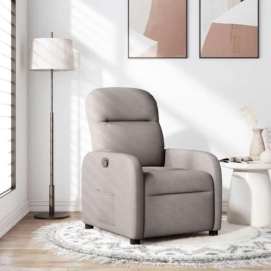 Fauteuil inclinable Taupe Tissu - XIOS