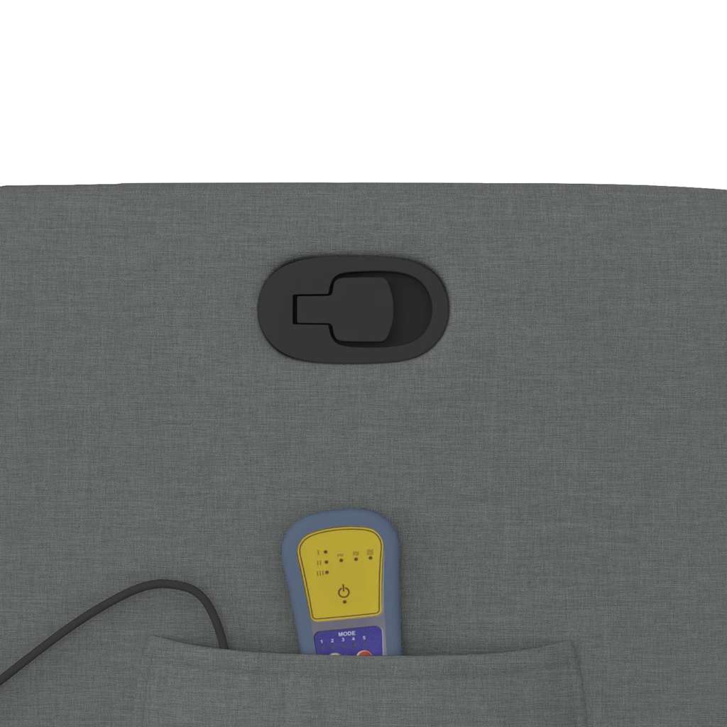 Fauteuil de massage inclinable Gris foncé Tissu - XIOS