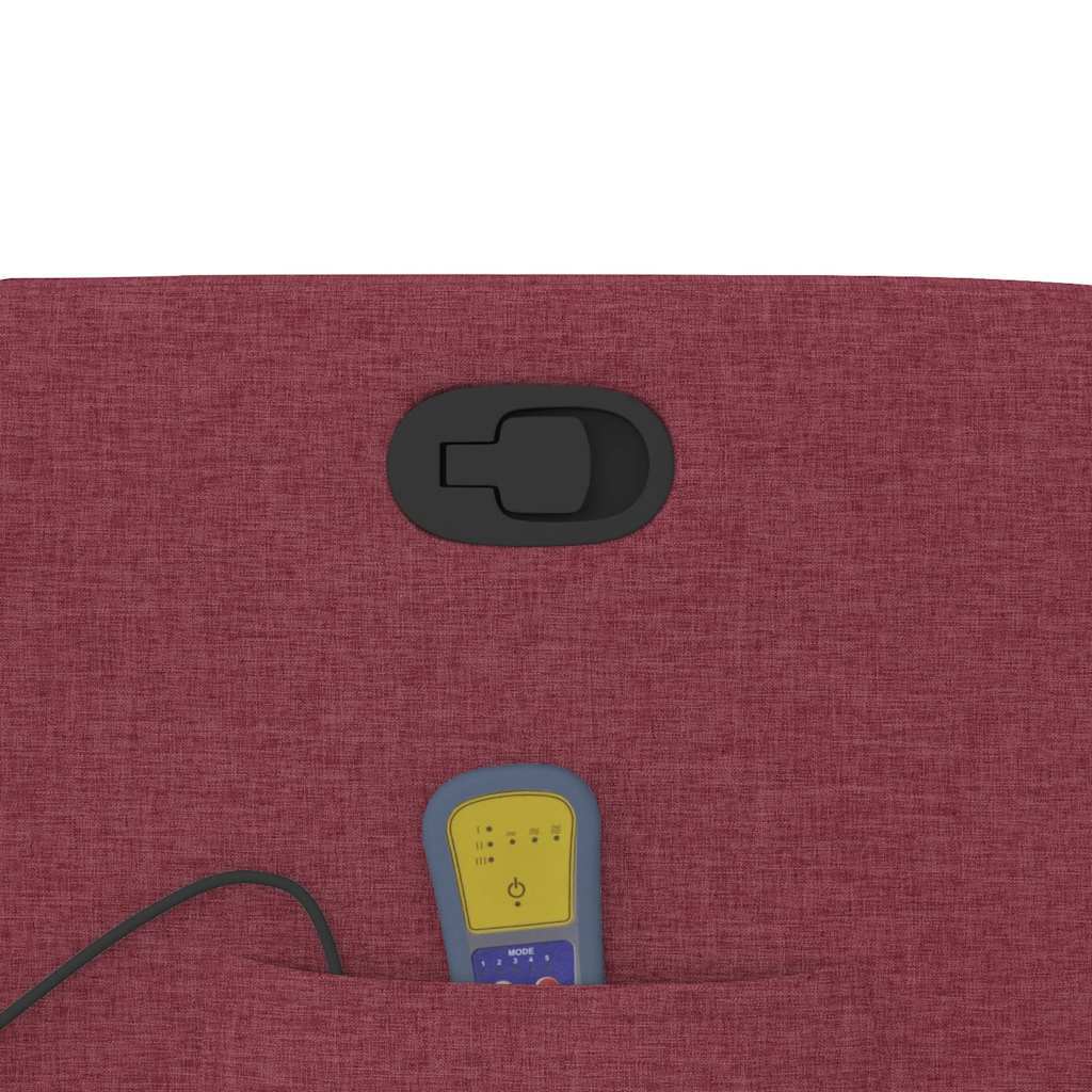Fauteuil de massage inclinable Rouge bordeaux Tissu - XIOS