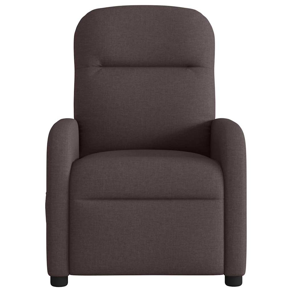 Fauteuil de massage inclinable Marron foncé Tissu - XIOS