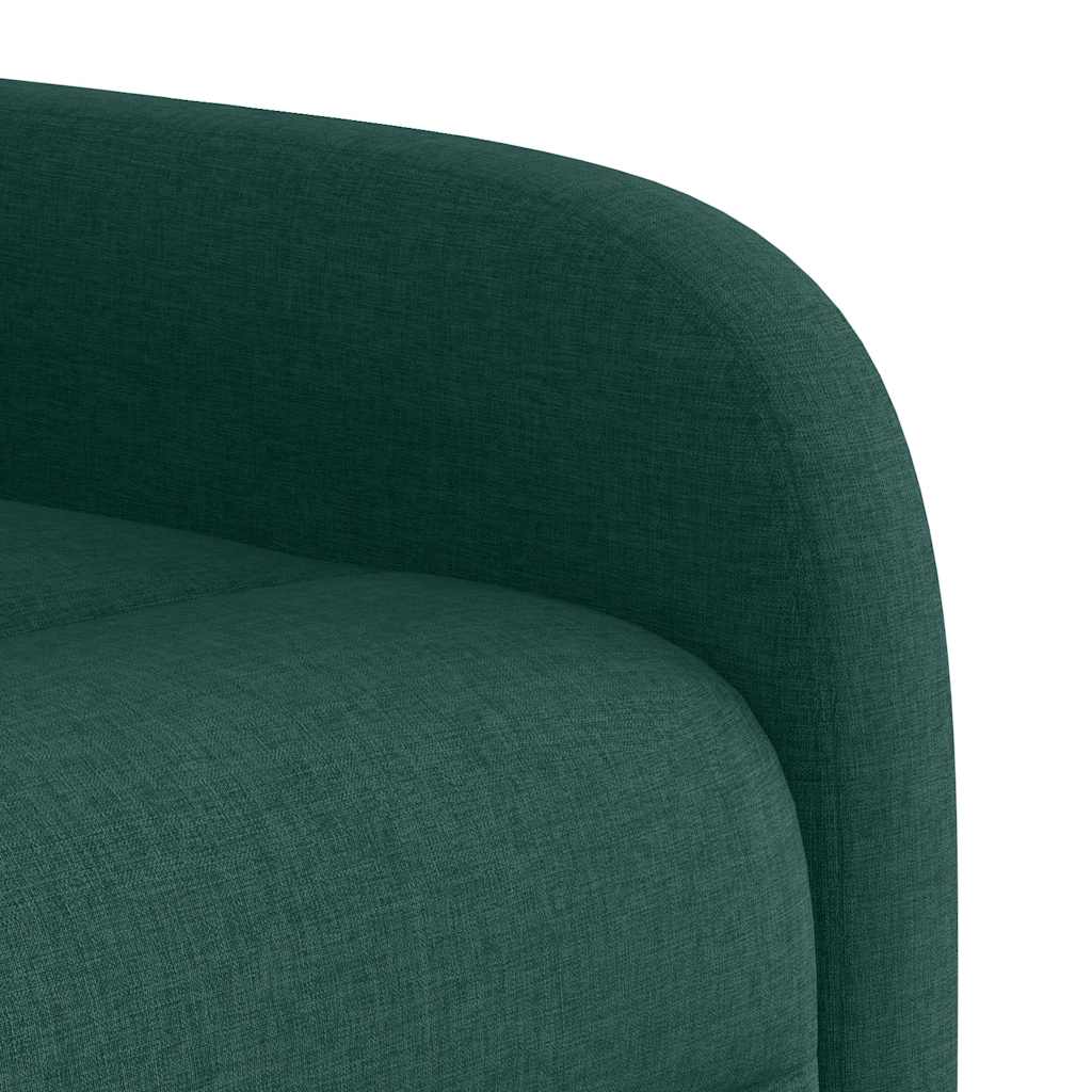 Fauteuil de massage inclinable Vert foncé Tissu - XIOS