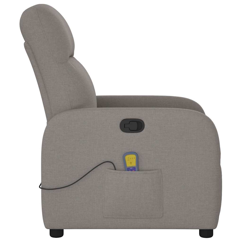 Fauteuil de massage inclinable Taupe Tissu - XIOS