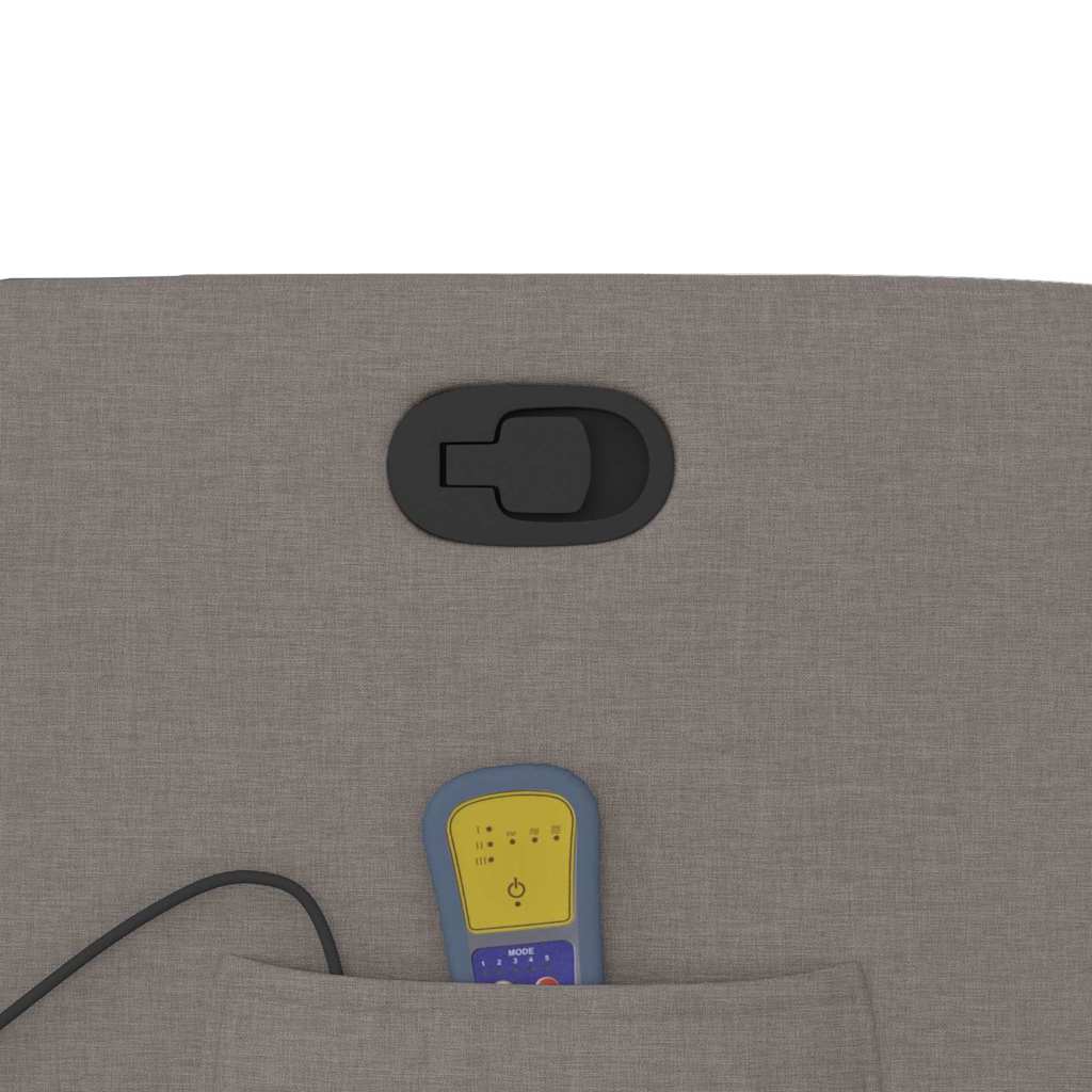 Fauteuil de massage inclinable Taupe Tissu - XIOS