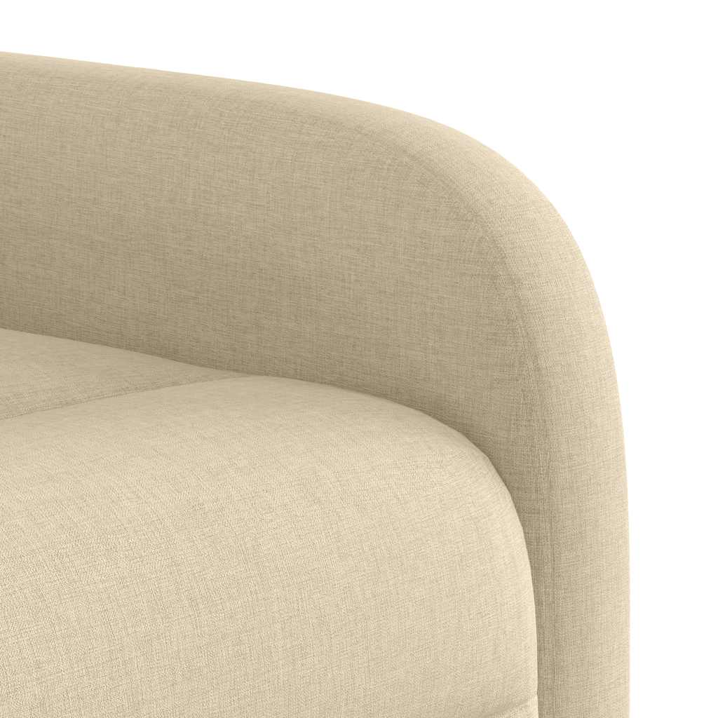 Fauteuil de massage inclinable Crème Tissu - XIOS