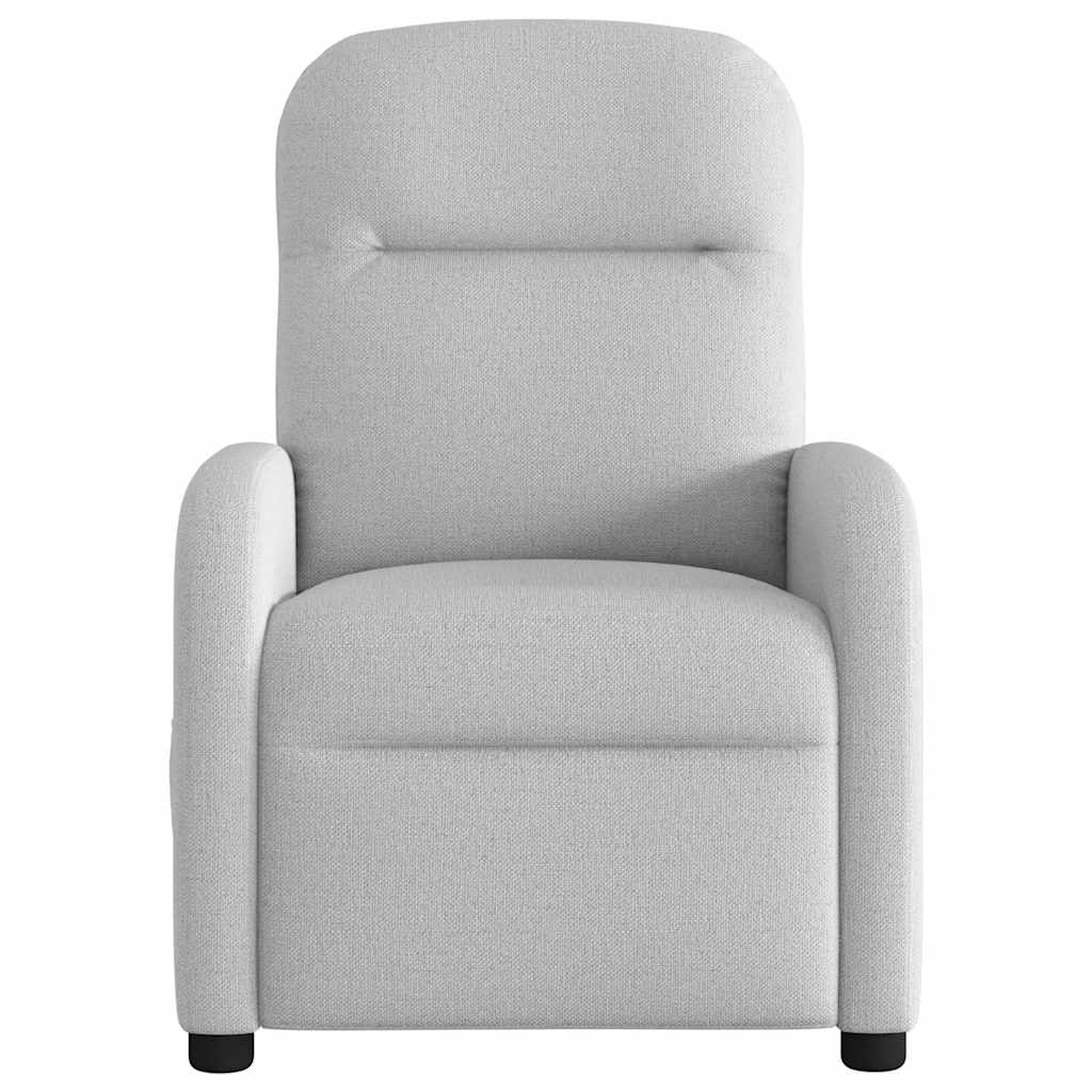 Fauteuil de massage inclinable gris nuage tissu - XIOS