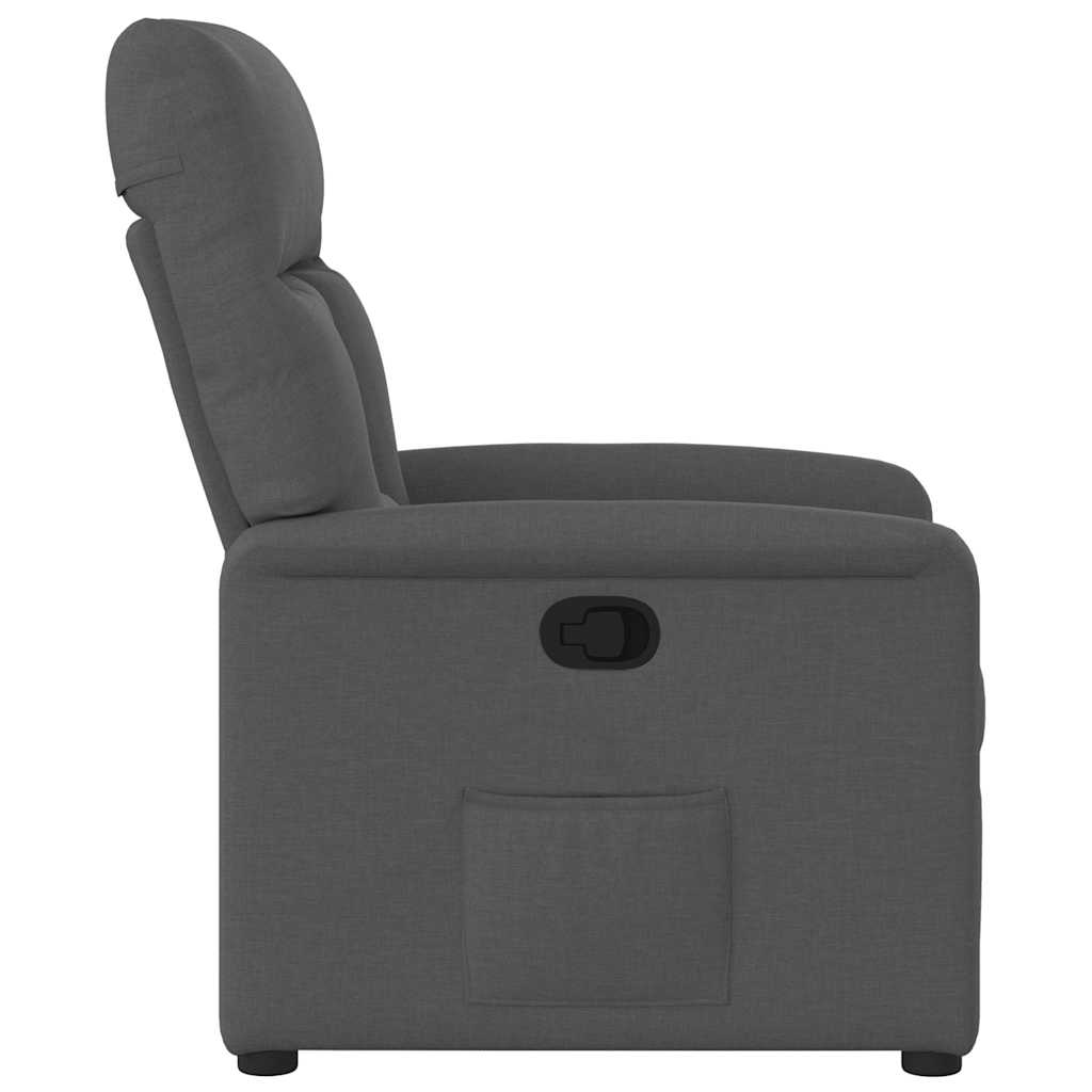 Fauteuil inclinable en tissu gris foncé - XIOS