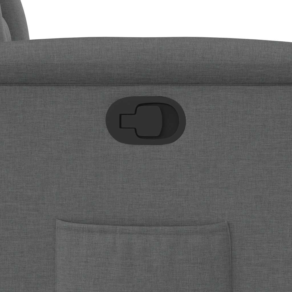 Fauteuil inclinable en tissu gris foncé - XIOS