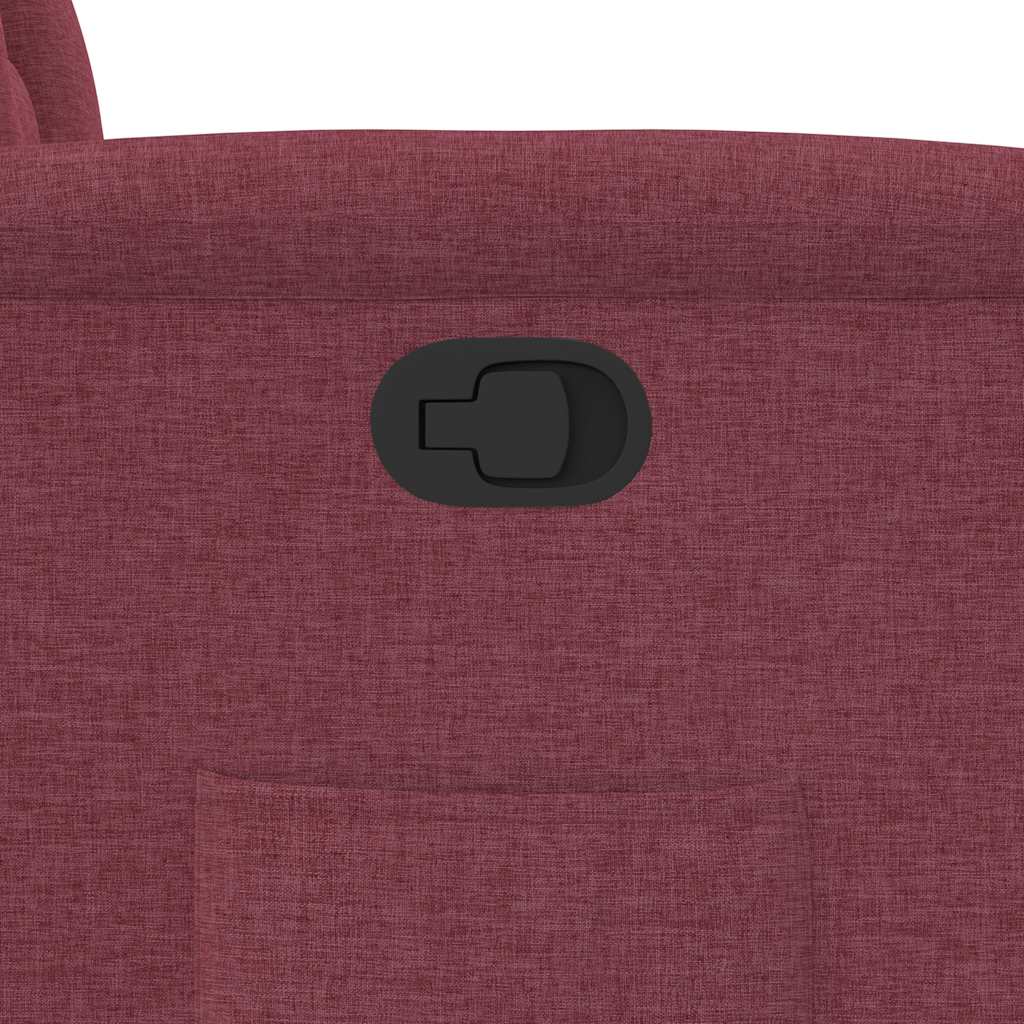 Fauteuil inclinable Rouge bordeaux Tissu - XIOS