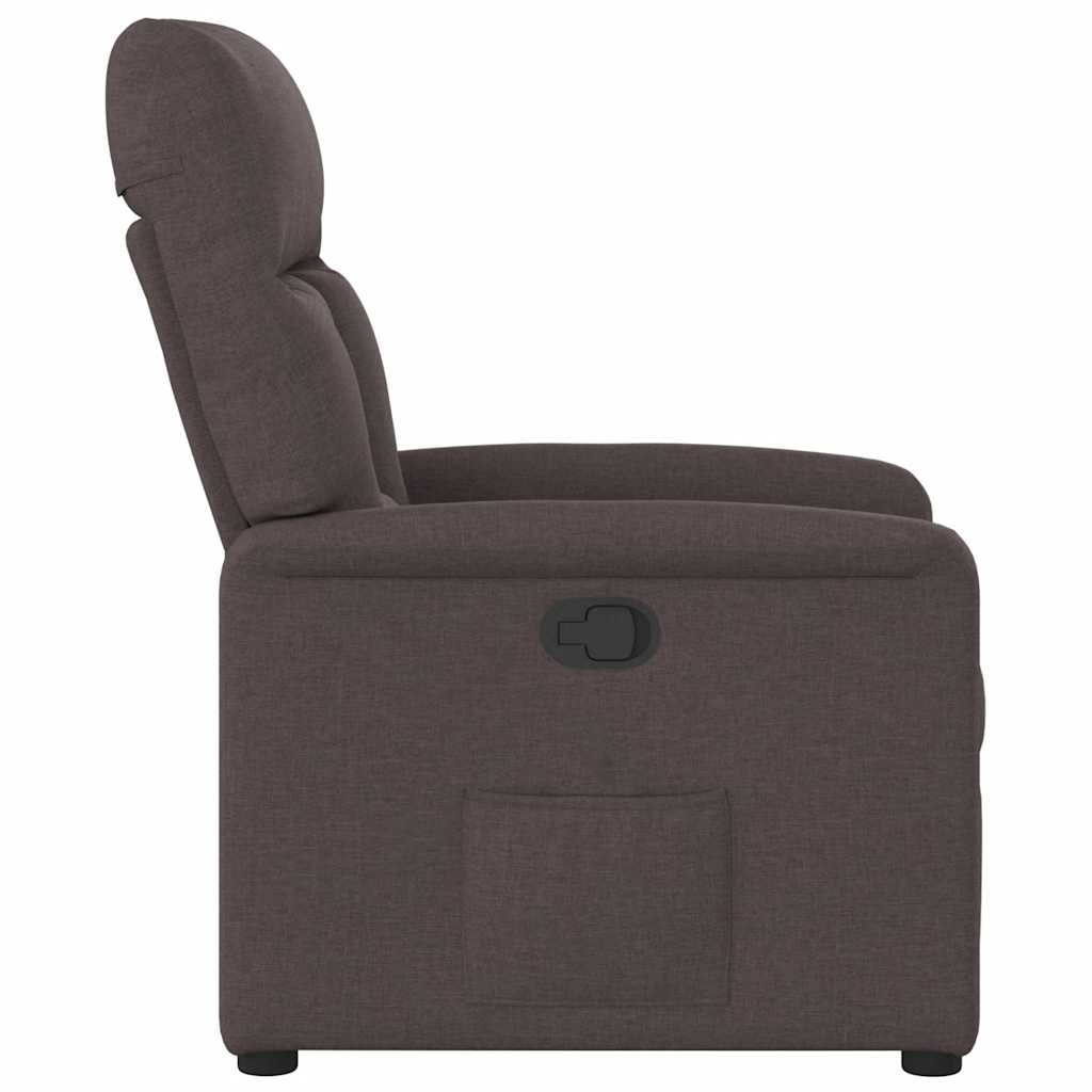 Fauteuil inclinable Marron foncé Tissu - XIOS