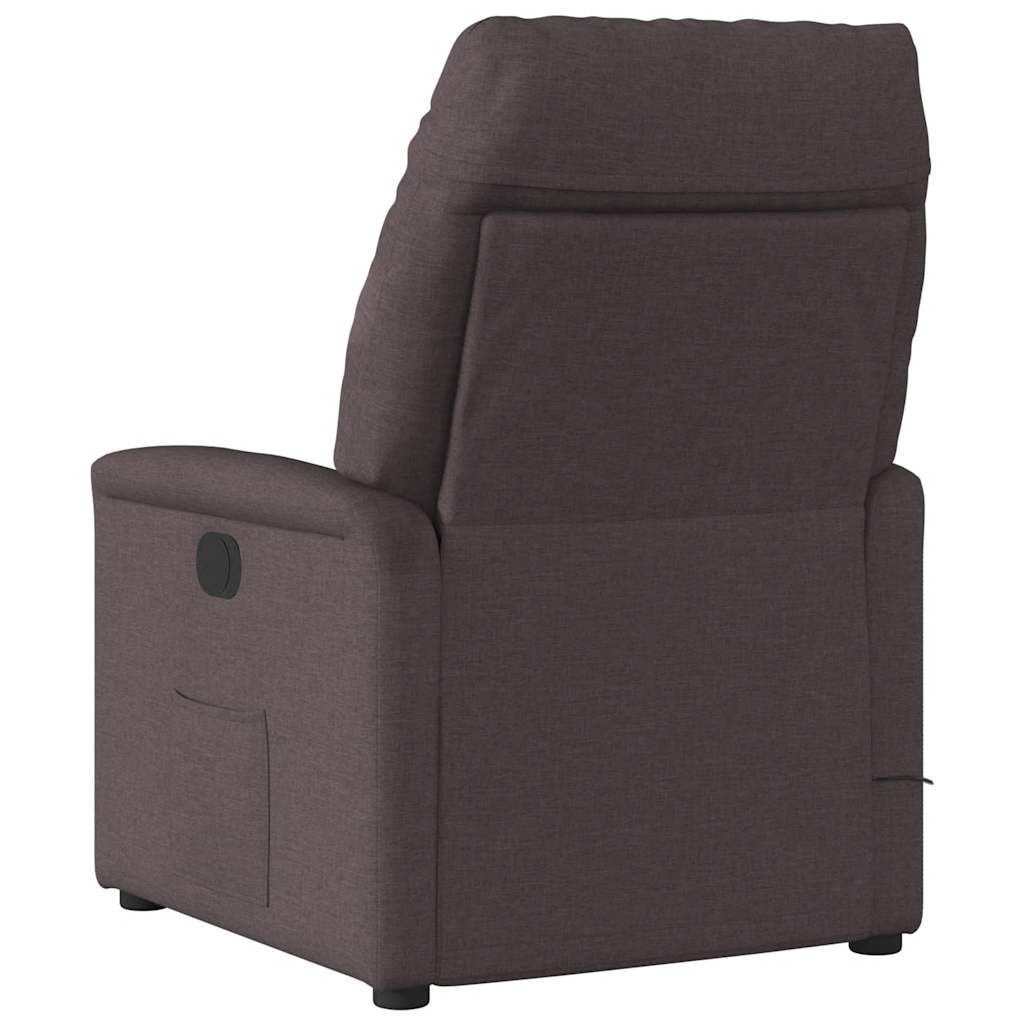 Fauteuil inclinable Marron foncé Tissu - XIOS
