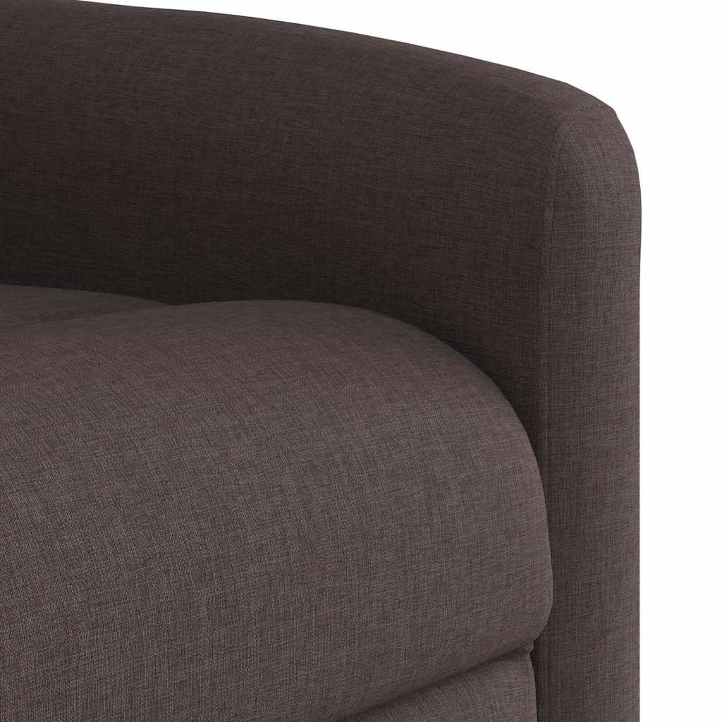 Fauteuil inclinable Marron foncé Tissu - XIOS