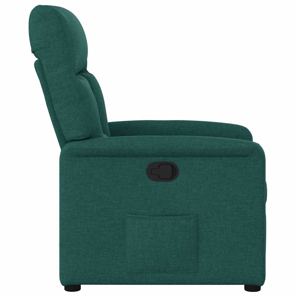Fauteuil inclinable Vert foncé Tissu - XIOS