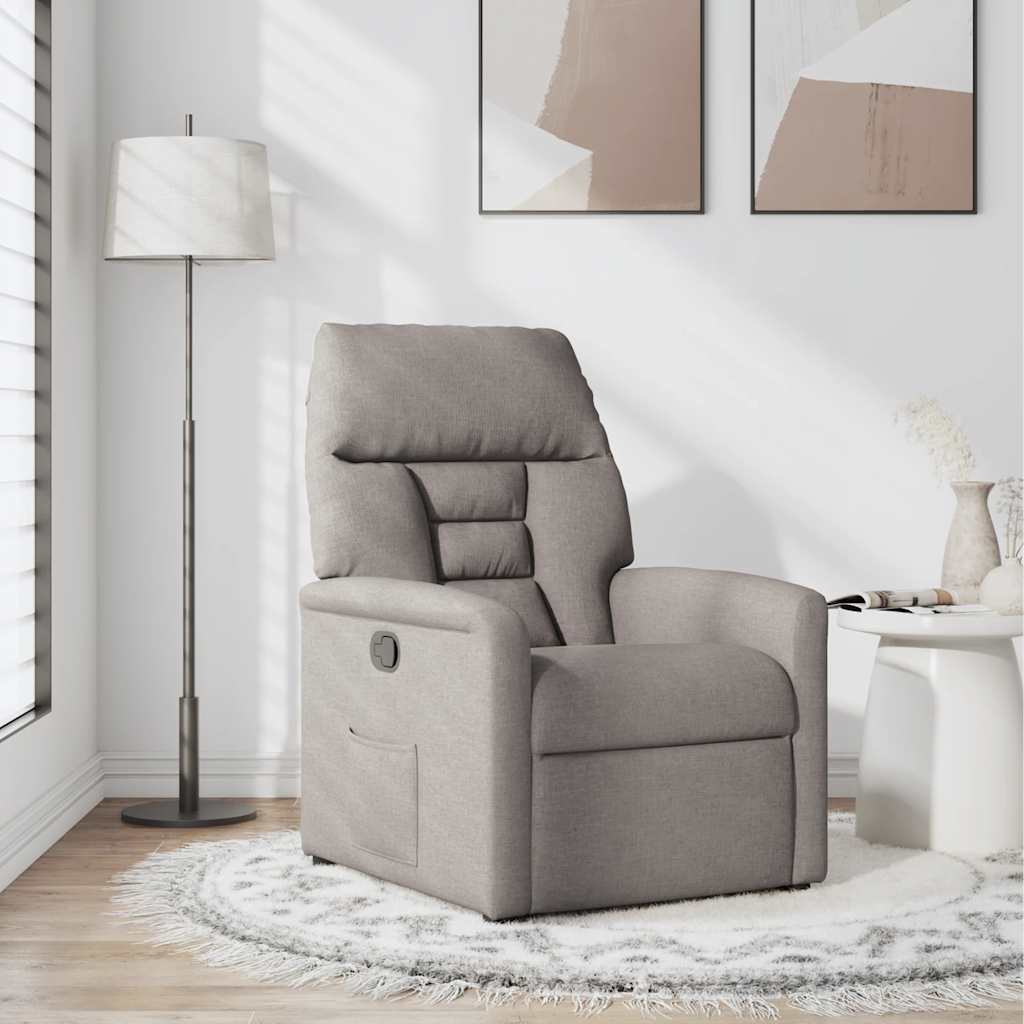 Fauteuil inclinable Taupe Tissu - XIOS